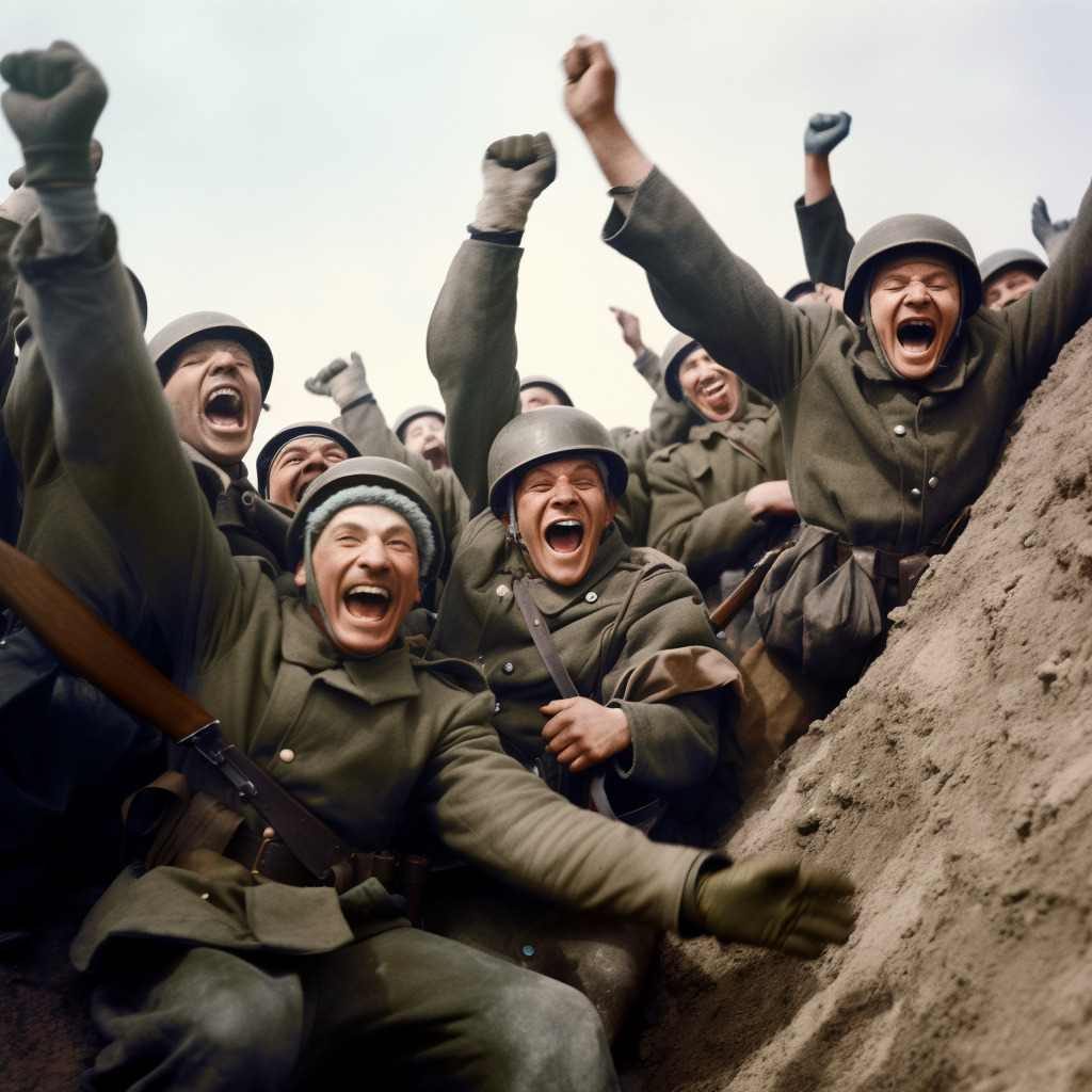 Midjourney Symbolbild ukrainische Soldaten